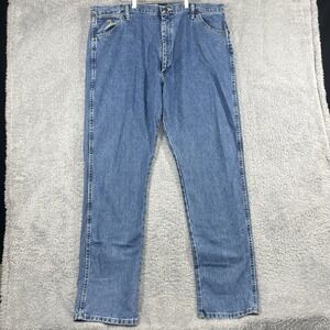 Wrangler Jeans Mens 42x34 Blue George Straight Collection Western Cowboy Denim